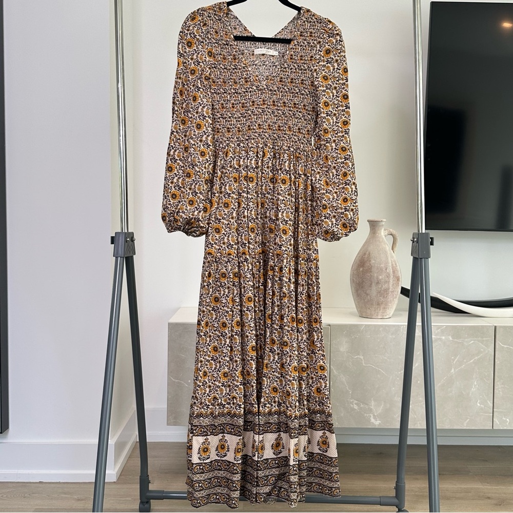 🛑SOLD🛑Christy Dawn The Aimee Dress in Golden Sunflower  Size XS/S - Picture 4 of 16